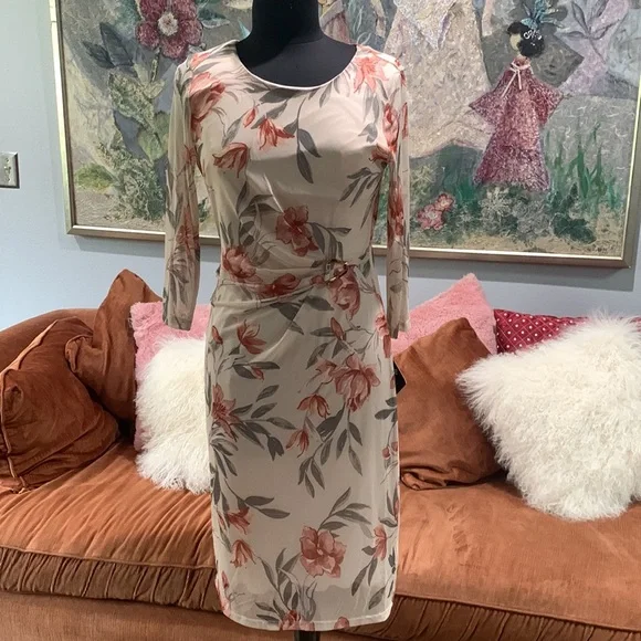 Kate And Lily Dresses | Nwt Floral Dress | Color: Cream | Size: 6 | Bpvelez's Closet Kate And Lily Dresses | Nwt Floral Dress | Color: Cream | Size: 6 | Bpvelez's Closet